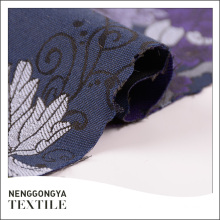Custom made Atacado elegante poli tecido jacquard cortina de tecido